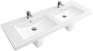 Dvojumyvadlo Villeroy & Boch Subway 2.0 130x47 cm dva otvory pro baterii 7175D001