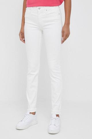 Džíny Calvin Klein Jeans dámské, bílá barva
