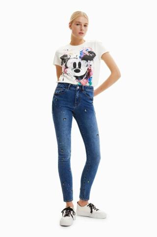 Džíny Desigual x Disney dámské, medium waist