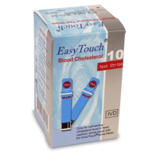 EASYTOUCH Testovací proužky pro měření cholesterolu 10 kusů