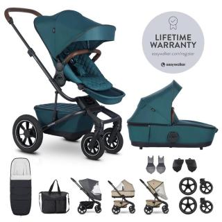 EASYWALKER Set XXL kočárek kombinovaný Harvey5 Air Premium Jade Green s příslušenstvím