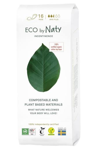 Eco by Naty Dámské ECO inkontinenční vložky Naty - mini plus