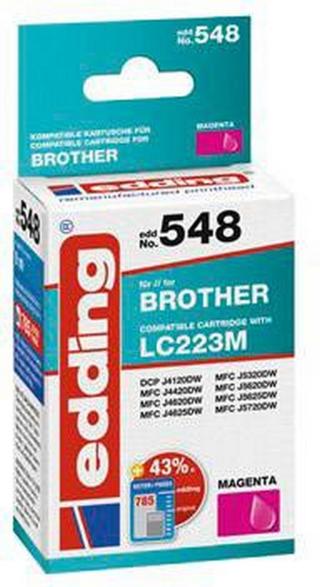 Edding Inkoustová kazeta náhradní Brother LC223M kompatibilní Single purppurová EDD-548 18-548
