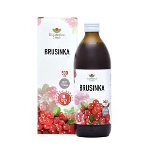 EkoMedica Czech Brusinka - 100% šťáva z brusinky 500 ml