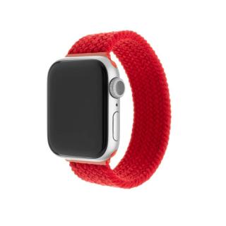 Elastický nylonový řemínek Fixed Nylon Strap pro Apple Watch 38/40mm, velikost Xl, červený