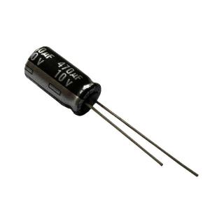 Elektrolytický kondenzátor radiální e 470uf/10v 8x15 rm3.5 105°c panasonic eeueb1a471