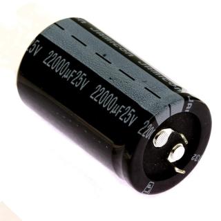 Elektrolytický kondenzátor snap-in e 22000uf/25v 35x40 rm10 105°c jamicon hsw223m1eq40m