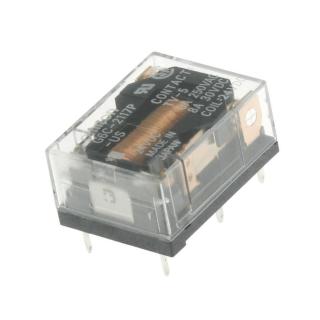 Elektromagnetické relé s dc cívkou do dps 24vdc 8a/250vac omron g6c-2117p-us 24vdc