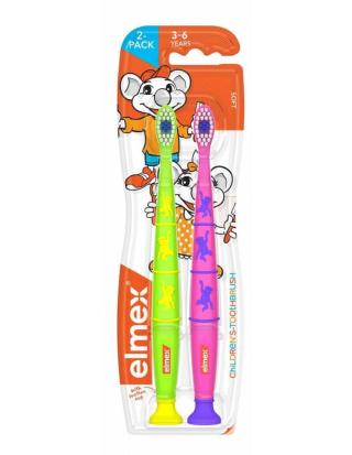 Elmex Kids zubní kartáček pro děti ve věku 3-6 let 2ks