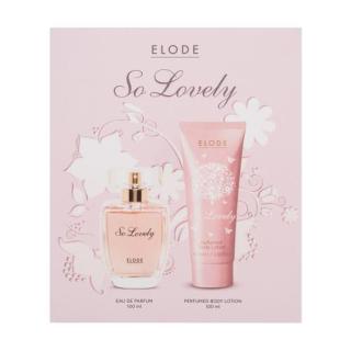 ELODE So Lovely dárková kazeta parfémovaná voda 100 ml + tělové mléko 100 ml pro ženy