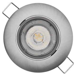 Emos LED bodové svítidlo Exclusive stříbrné, 5W neutrální bílá