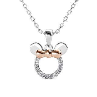 Emporial stříbrný pozlacený náhrdelník myška Minnie MP124