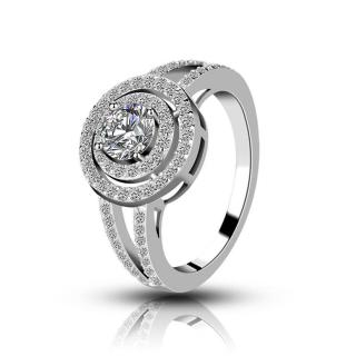 Emporial stříbrný rhodiovaný prsten Královská elegance MA-MR1003-SILVER Velikost: 5