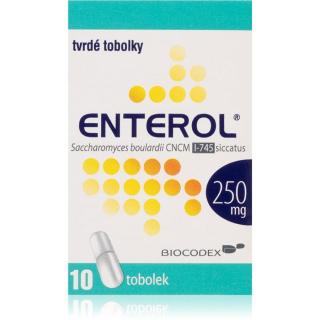 Enterol Enterol 250 mg tvrdé tobolky k léčbě průjmu 10 ks