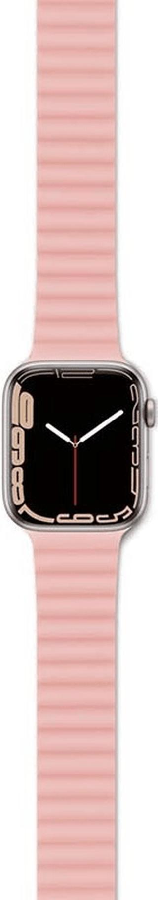 EPICO magnetický pásek pro Apple Watch 38/40/41mm – ŠEDÁ/růžová, 63318101900002