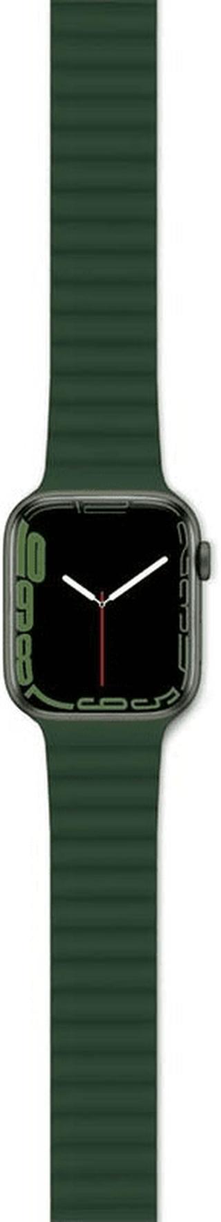 EPICO magnetický pásek pro Apple Watch 38/40/41mm – ŠEDÁ/zelená, 63318101900003