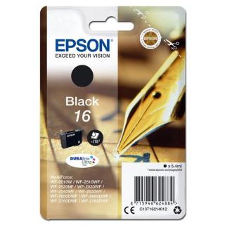 Epson originální ink C13T16214012, T162140, black, 5.4ml, Epson WorkForce WF-2540WF, WF-2530WF, WF-2520NF, WF-2010