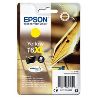 Epson originální ink C13T16344012, T163440, 16XL, yellow, 6.5ml, Epson WorkForce WF-2540WF, WF-2530WF, WF-2520NF, WF-2010