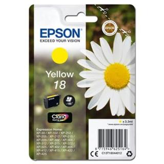 Epson originální ink C13T18044012, T180440, yellow, 3, 3ml, Epson Expression Home XP-102, XP-402, XP-405, XP-302