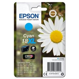 Epson originální ink C13T18124012, T181240, 18XL, cyan, 6, 6ml, Epson Expression Home XP-102, XP-402, XP-405, XP-302