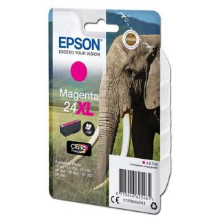 Epson originální ink C13T24334012, T2433, 24XL, magenta, 8, 7ml, Epson