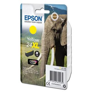 Epson originální ink C13T24344012, T2434, 24XL, yellow, 8, 7ml, Epson