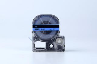 Epson SE6BW, 6mm x 8m, černý tisk / modrý podklad, plombovací, kompatibilní páska