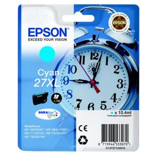 Epson T27124012, 27XL azurová  originální cartridge