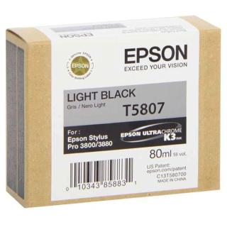 Epson T5807 světle černá  originální cartridge