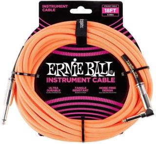 Ernie Ball P06084-EB Oranžová 5,5 m Rovný - Lomený