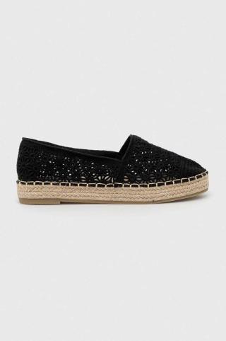 Espadrilky Answear Lab černá barva, na platformě