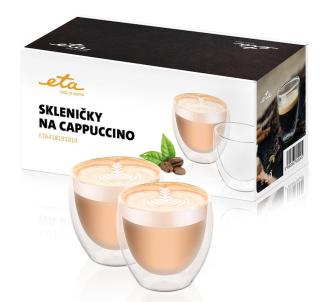 Eta Sklenička na cappuccino 4181 91010 250 ml, 2ks