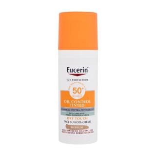 Eucerin Sun Oil Control Tinted Dry Touch Sun Gel-Cream SPF50+ 50 ml opalovací přípravek na obličej Medium na mastnou pleť