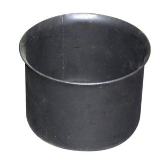 Eurometal Zděř kouřová 160 mm, silnostěnná, černá