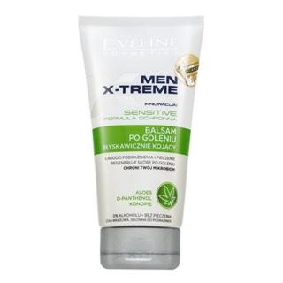 Eveline Men X-treme After Shave Balm+ Moisturising Cream multifunkční čisticí gel a peeling pro problematickou pleť 150 ml