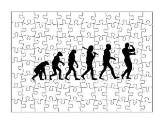 Evolution Bodybuilder Puzzle dřevěné