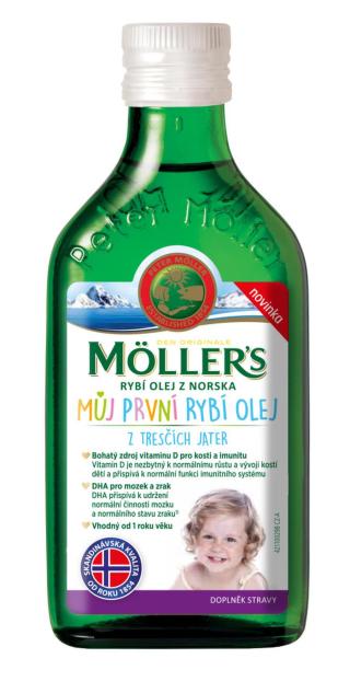 EXP 9/23 Mollers Omega 3 Můj První Rybí Olej 250ml