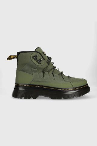 Farmářky Dr. Martens Boury dámské, zelená barva, na plochém podpatku, DM27831384-Khaki