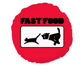 Fast food Kulatý polštář