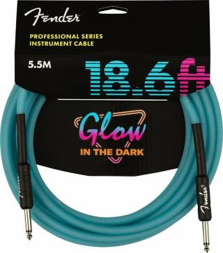 Fender Professional Glow in the Dark Modrá 5,5 m Rovný - Rovný
