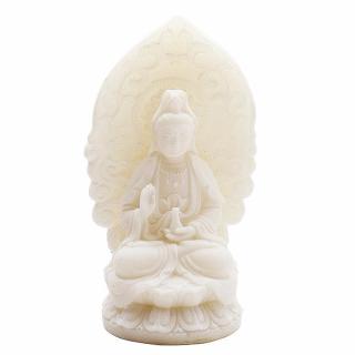 Feng Shui Kuan Jin soška z alabastru - cca 12 cm