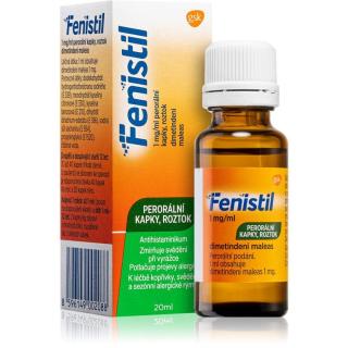 Fenistil Fenistil 1 mg/ml perorální kapky, roztok pro zmírnění projevů alergií 20 ml