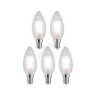 Filament 230V LED svíčka E14 5x4,8W 2700K mat - PAULMANN