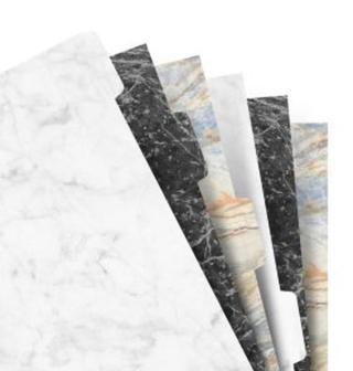 Filofax Náplň, Osobní, krajové výřezy čisté, 6 záložek, mix barev marble