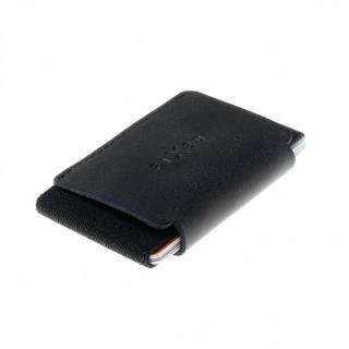 FIXED Tiny Wallet Kožená peněženka z pravé hovězí kůže, černá