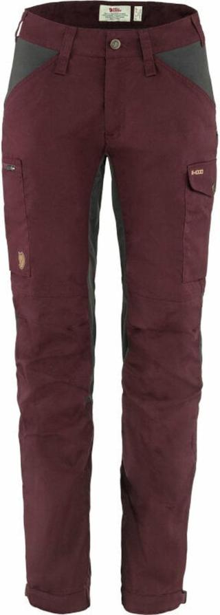 Fjällräven Kaipak Trousers Curved W Dark Garnet/Dark Grey 42 Outdoorové kalhoty