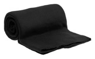 Fleecová deka černá 160x200 cm