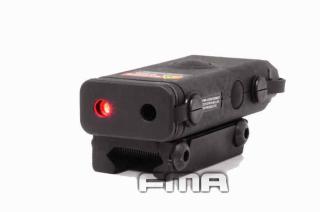 FMA AN/PEQ10 + LED svítilna + červený laser - černý