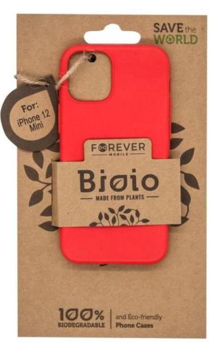 Forever Zadní kryt Bioio pro Apple iPhone 12 mini  červený GSM102594