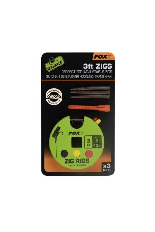 Fox Hotový Návazec Zig Rigs 3ft 0,9m Varianta: Edges Zig Rig 8 - 12lb 3ft x 3